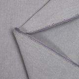 Coton tissé teint gris
