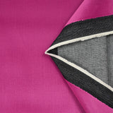 Fuchsia pink velvet cotton jeans