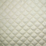Matelassé polyester carreaux écru