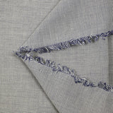 Voile de coton tissé-teint Abbie rayure blanche et bleu marine