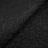 Jacquard matelassé en laine mélangée noir