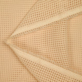 Voile tissé teint quadrillage chair