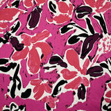 Satin de coton élasthanne Yuma magenta
