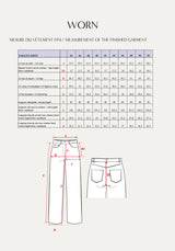 Patron de couture jean WORN