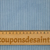 Velours de coton côtelé bleu clair