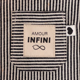 Etiquetas tejidas "amor infinito" x 5