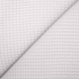 Coton 100% nid d'abeille gris perle