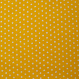 Coton imprimé étoile 1cm jaune