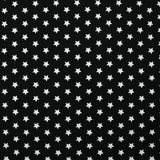 Coton imprimé étoile 1cm noir