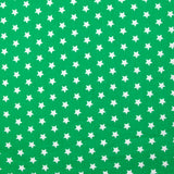 Coton imprimé étoile 1cm vert