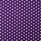 Coton imprimé étoile 1cm violet
