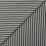 Coton tissé-teint Rudy rayé 3 mm blanc fond noir
