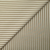 Coton tissé-teint Rudy rayé 3 mm blanc fond taupe