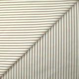 Coton tissé-teint Rudy rayé 3 mm taupe fond blanc