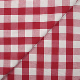Coton Vichy 25mm rouge