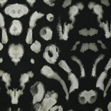 Crépon viscose imprimé effet buvard fond noir