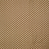 Dentelle polyester pois Martha marron mordoré