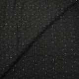 Dentelle polyester résille fantaisie lurex noire