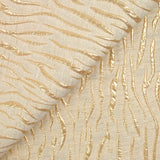 Brocart lurex lin et coton zèbre doré