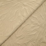 Jersey matelassé fissures fond beige