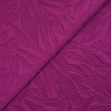 Jersey matelassé fissures fond magenta