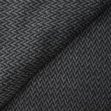 Laine mélangée zig zag gris