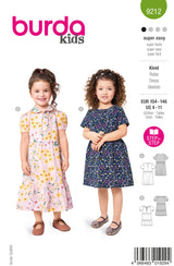 Patron Burda kids n°9212 : Robe