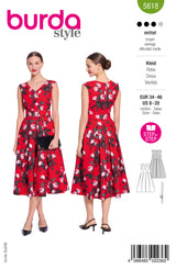 Patron Burda n°5618 : Robe