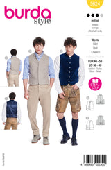 Patron Burda n°5624 : Gilet