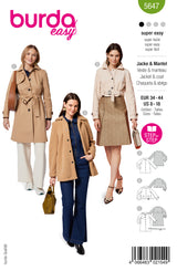 Patron Burda n°5647 : Veste et manteau