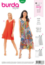 Patron N°6663 Burda : Robe d'été