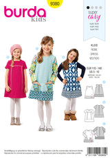 Patron N°9380 Burda : Robe enfant