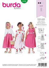 Patron n°9702 : Robe et Veste petite fille