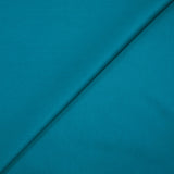 Popeline de coton satinée bleu pétrole