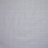 Popeline polycoton jacquard à carreaux gris