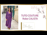 Vestido de calista de patrón de alta costura