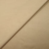 Satin de coton élasthanne sable