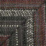 Tweed de laine mélangée Olympe rayé fond anthracite