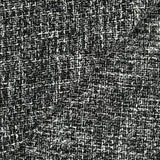 Tweed de polyester Lia blanc et noir
