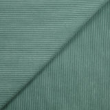 Velours polyester côtelé jade