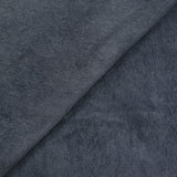 Velours polyester fines côtes gris acier