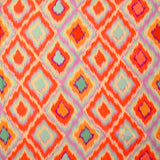 Viscose imprimée losange orange fond parme