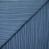 Voile de coton froissé bleu