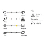 Tissu adhésif transparent élastique Stretchfix 30mmx 5m