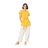 Patron Burda n°6204 : T-shirt façon blouse