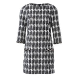 Patron Burda n°6149: Robe semi-ajustée encolure bateau femme