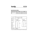 Patron Burda n°6229 : Pantalon à coulisse élastiquée avec des poches dans les coutures – jambe ample