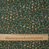 Coton liberty ® Magical forest vert au mètre