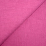 100% Lin lavé fuchsia