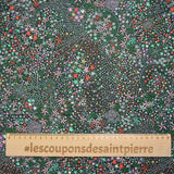 Coton liberty ® Adelajda's wish vert foncé au mètre